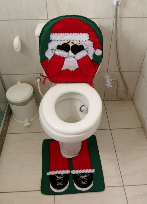 banheiro decorado natal