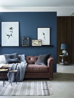 COR AZUL Para SALAS | Como DECORAR A SALA Na COR AZUL | DICAS De DECORAÇÃO Para SALA AZUL #salas