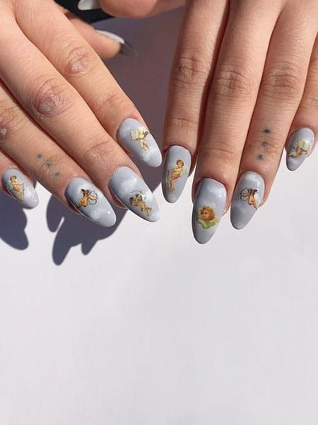 Angel Decorated Nail