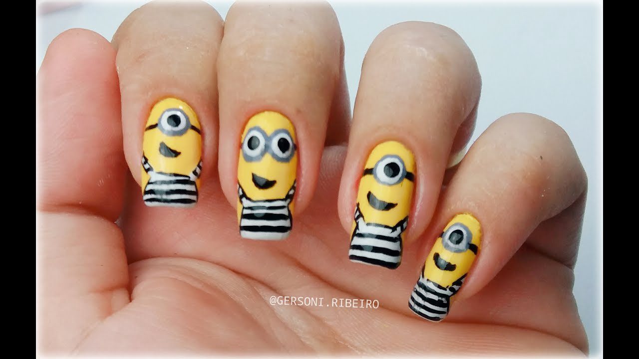 Unha Decorada Minions