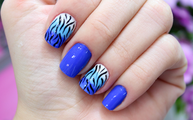 Unha Decorada Zebra