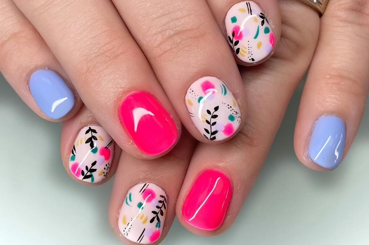 Unhas Decoradas De Flor