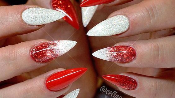 Unhas Stiletto Decoradas