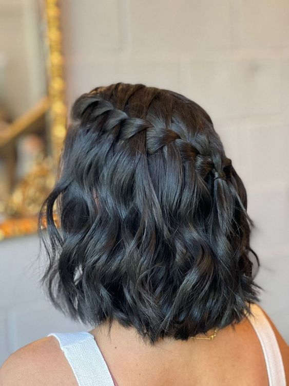 penteado madrinha cabelo curto