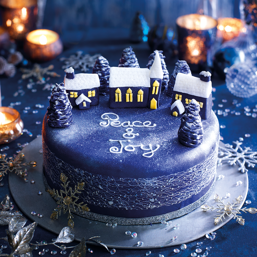 Blue Decorated Cake