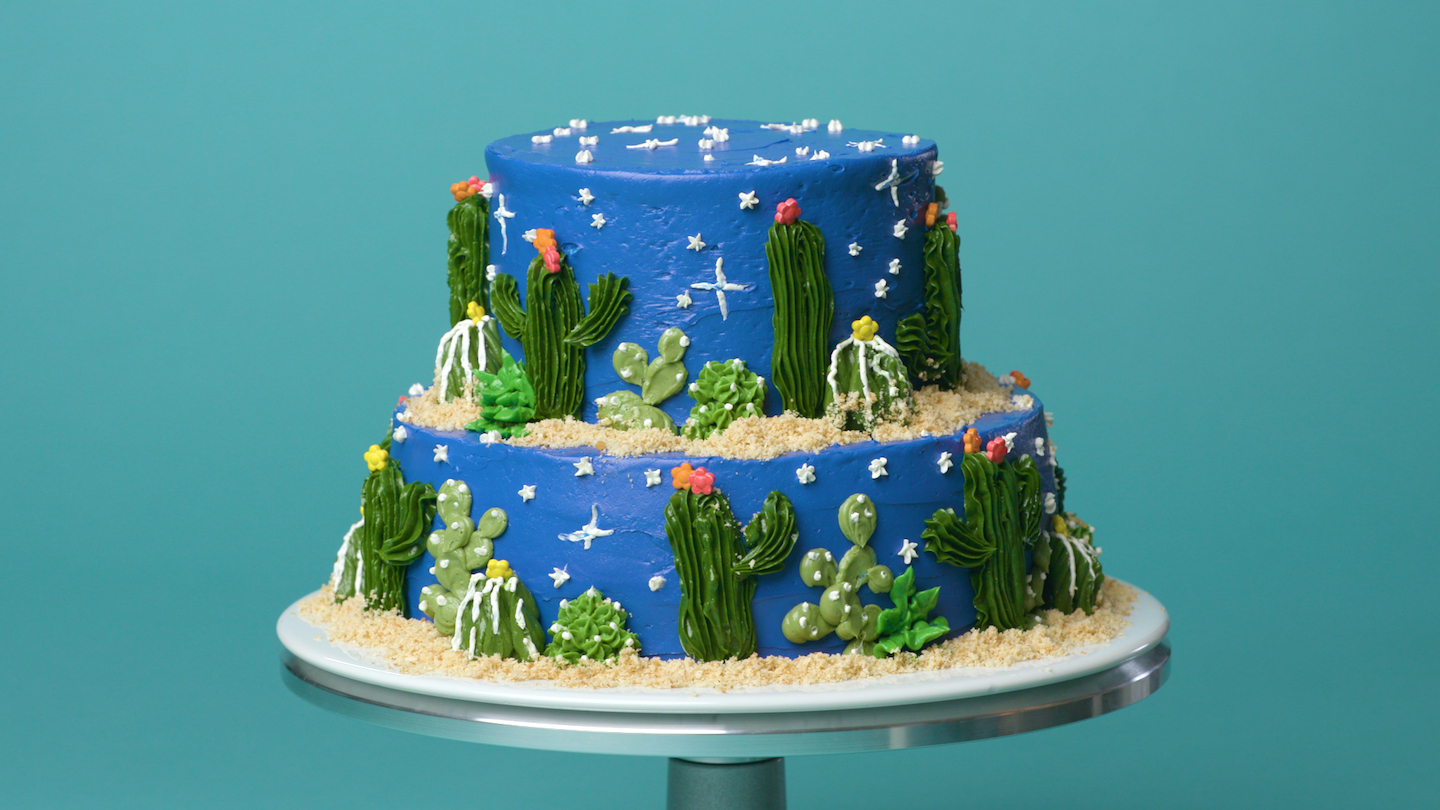 Cactus Decorated Cake