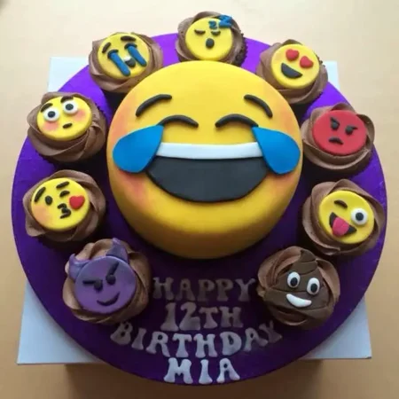 Decorated Emoji Cake