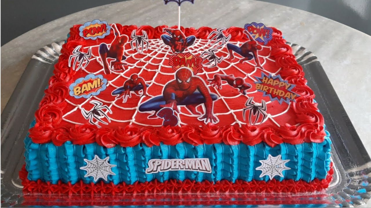 Bolo Decorado Homem Aranha