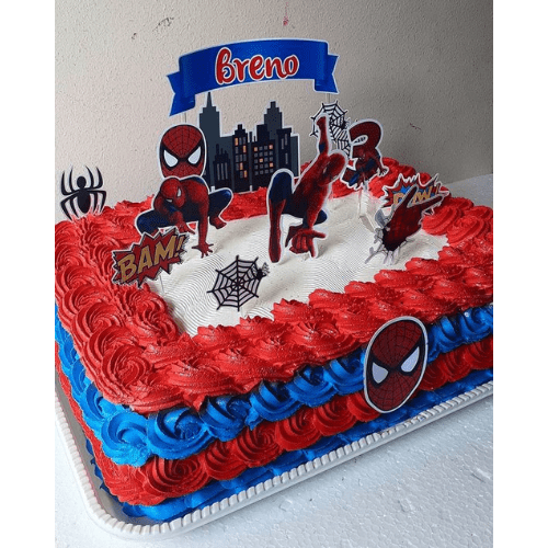 Bolo Decorado Homem Aranha