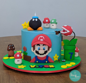 Bolo Decorado Mario Bros