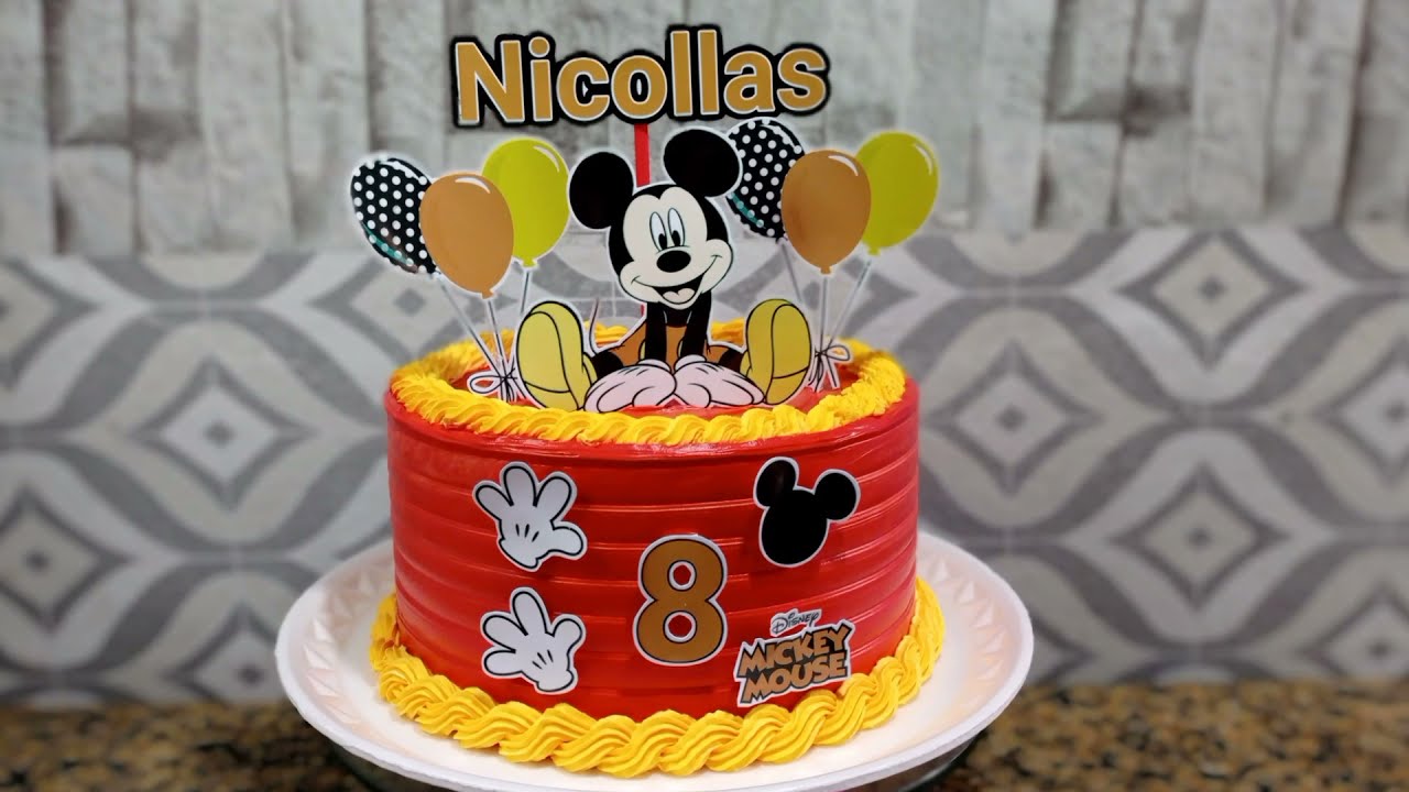 Bolo Decorado Mickey