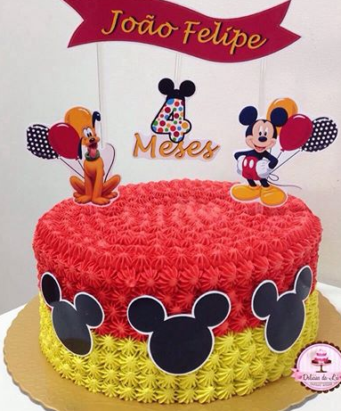 Bolo Decorado Mickey