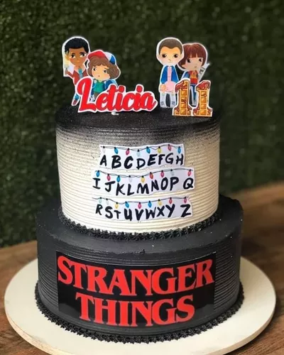 Bolo Decorado Stranger Things