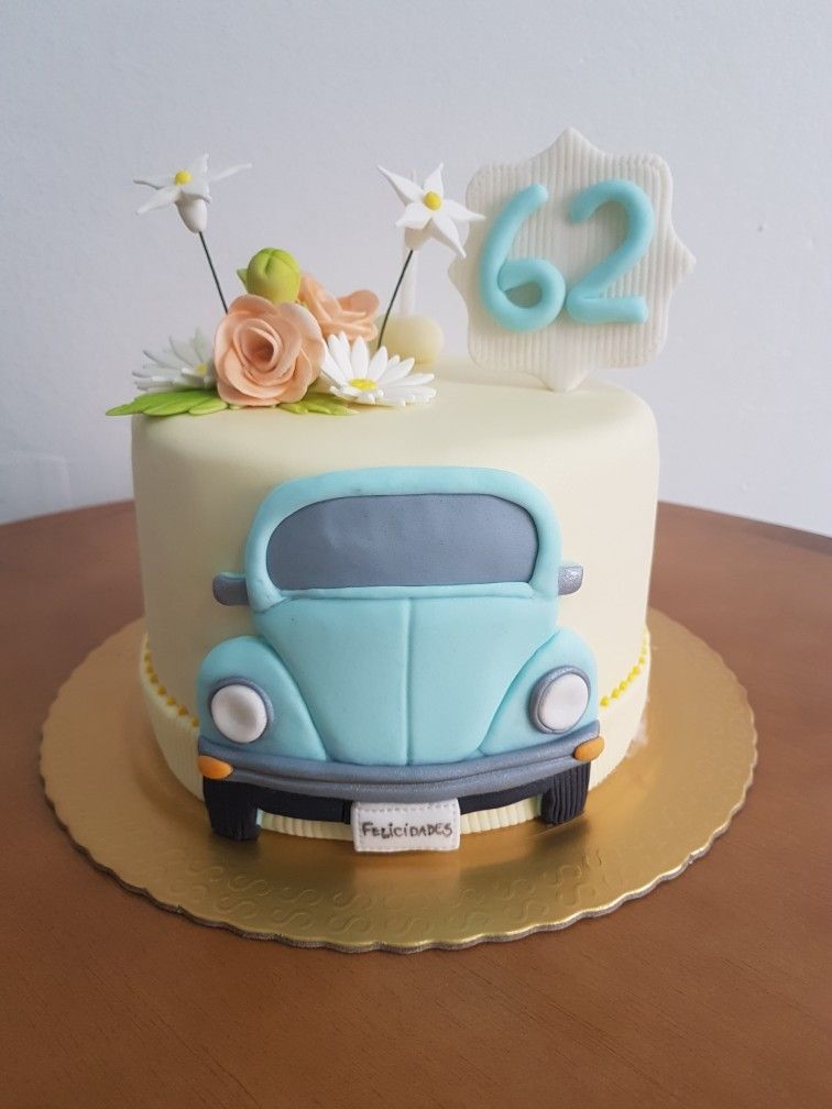 Bolo Decorado Volkswagen kombi fusca