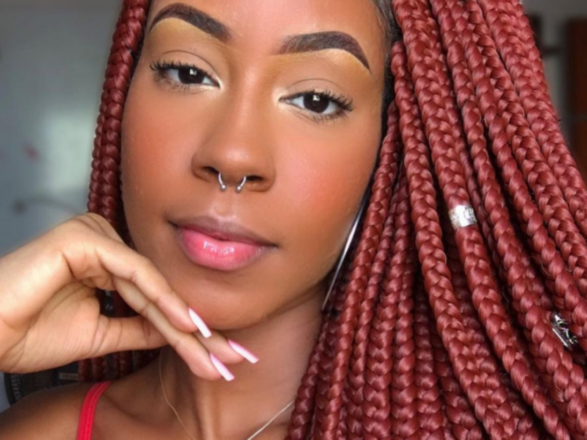 Box Braids Vermelho