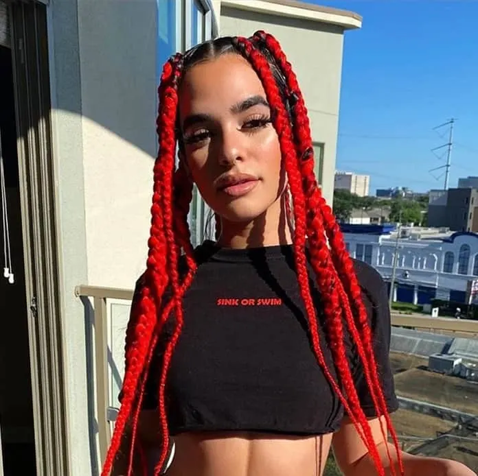 Box Braids Red