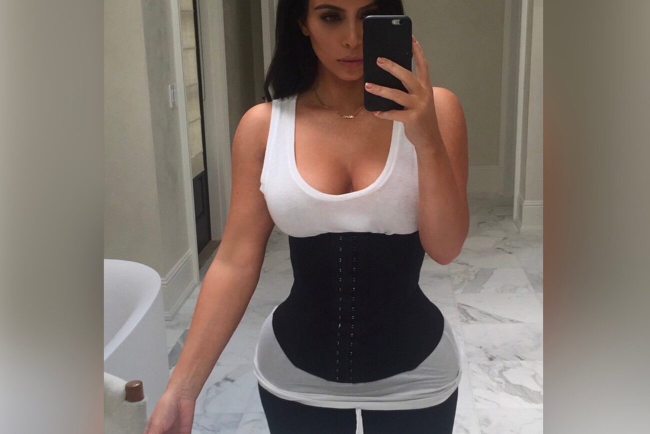 celebrity wearing waist trainer