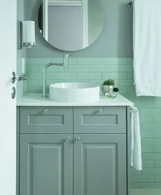 Decoracao De Banheiro Com Verde Menta