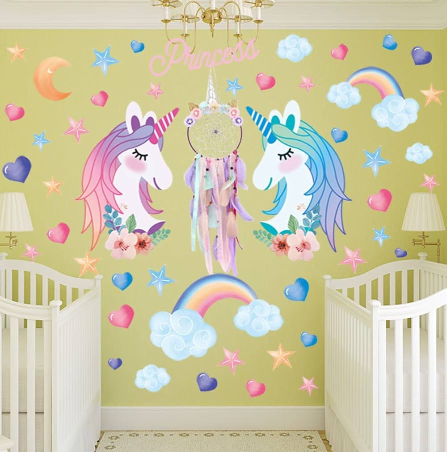 unicorn themed baby room