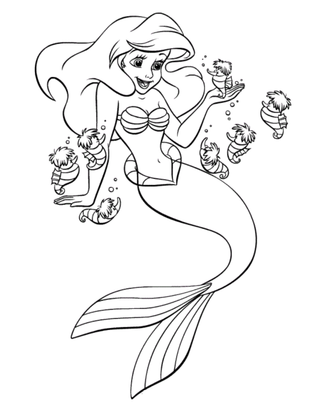 desenho-para-colorir-ariel