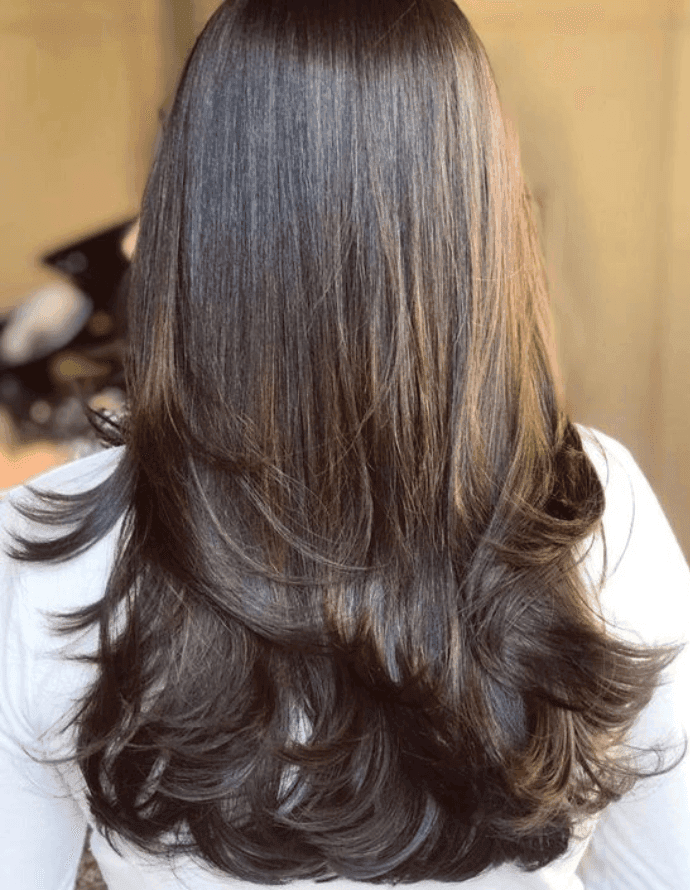 corte de cabelo feminino longo