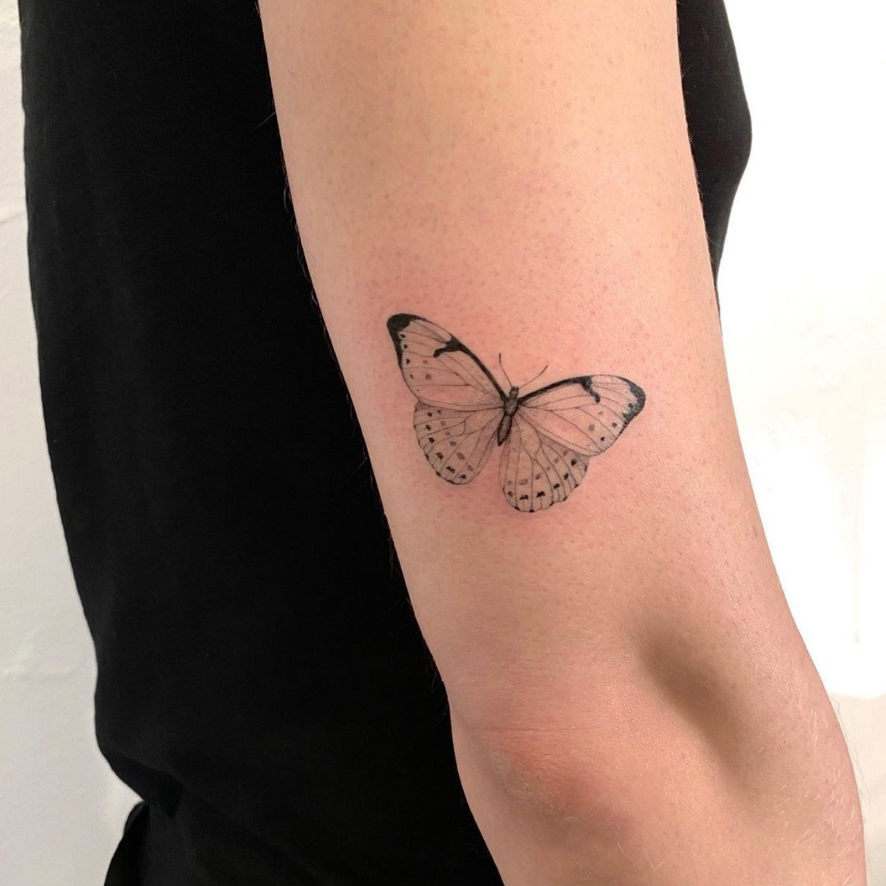 Tatuagem de Borboleta no Braço Delicada