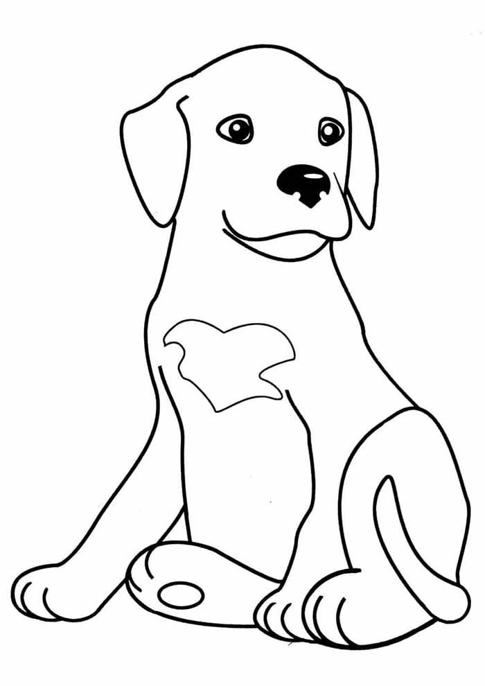 Desenho de Cachorro para Colorir