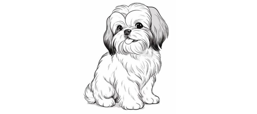 Desenho de Cachorro para Colorir