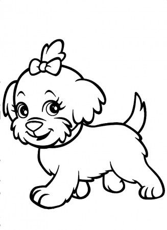 Desenho de Cachorro para Colorir