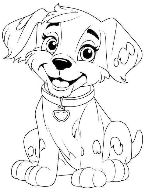 Desenho de Cachorro para Colorir