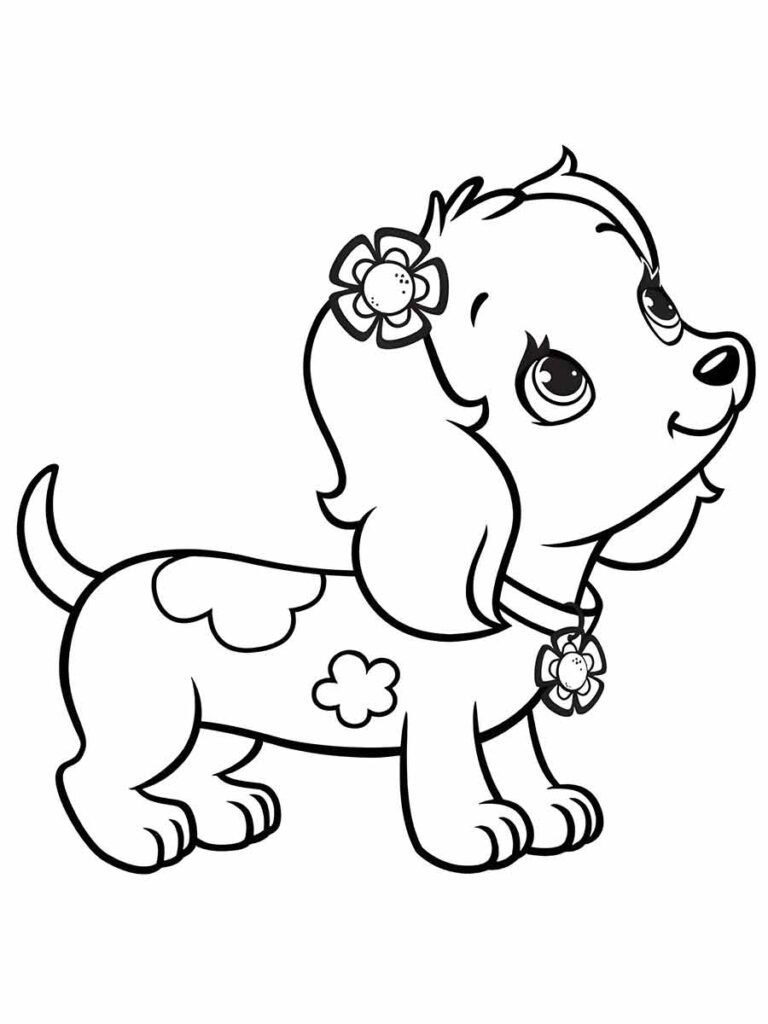 Desenho de Cachorro para Colorir