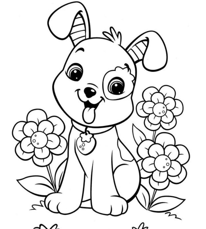 Desenho de Cachorro para Colorir