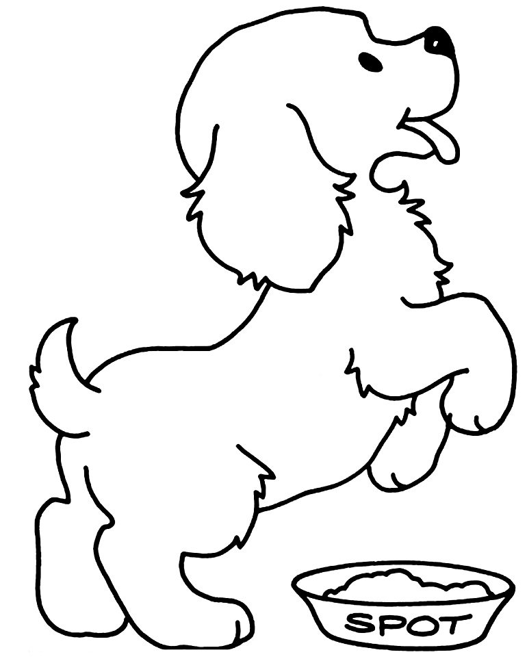 Desenho de Cachorro para Colorir