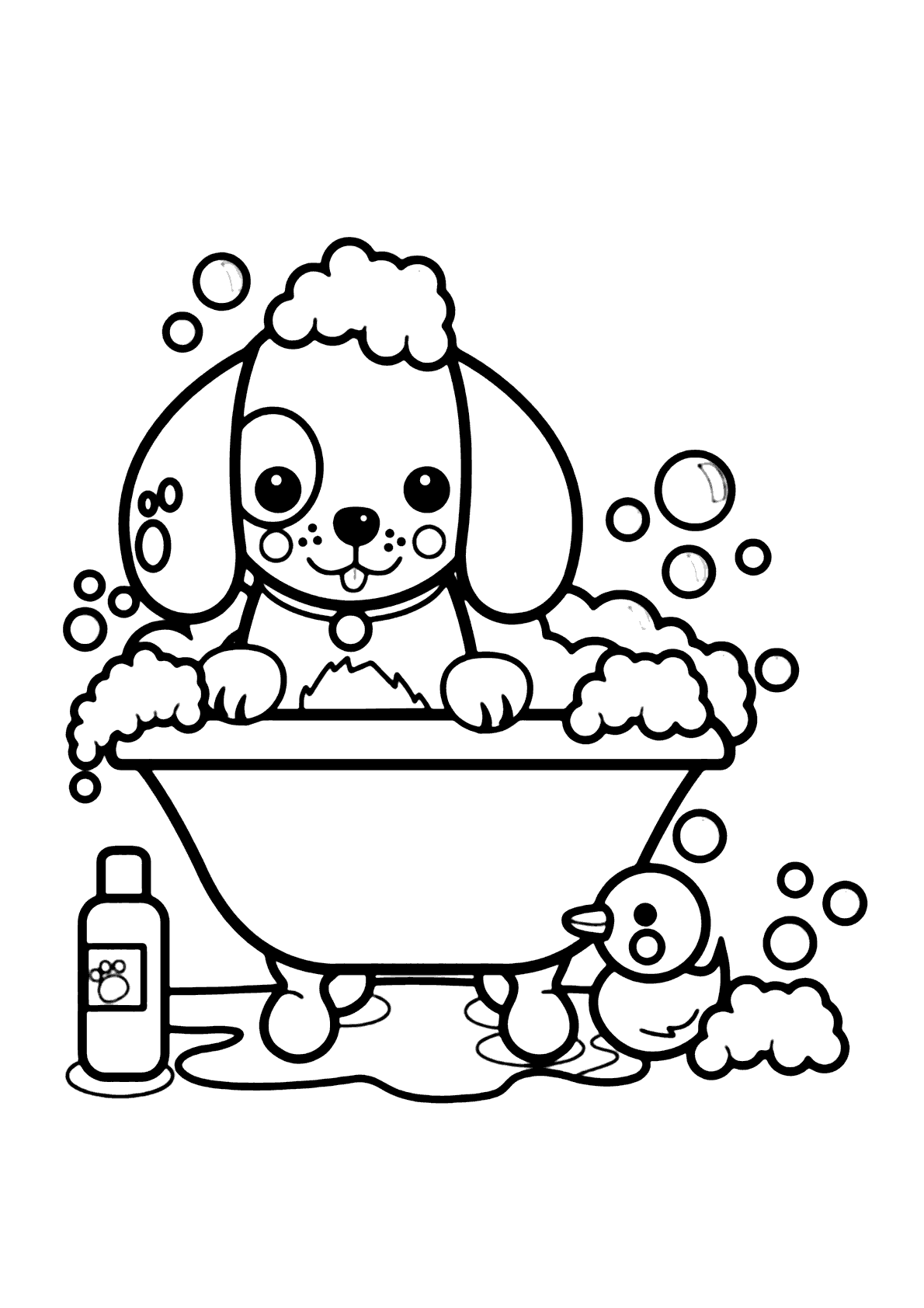 Desenho de Cachorro para Colorir