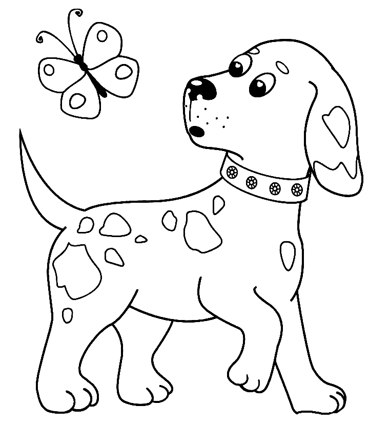 Desenho de Cachorro para Colorir