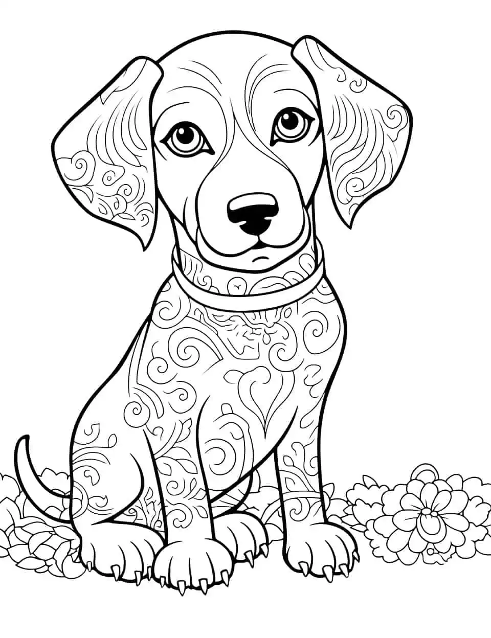 Dog Coloring Page