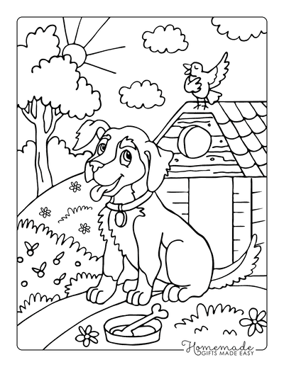 Dog Coloring Page