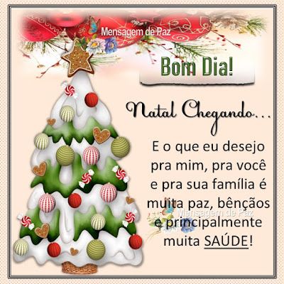 Mensagem de Bom Dia para o Natal