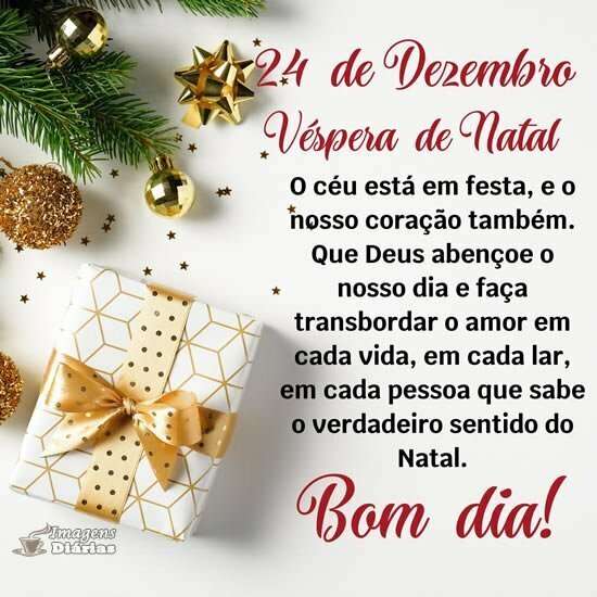 Mensagem de Bom Dia para o Natal