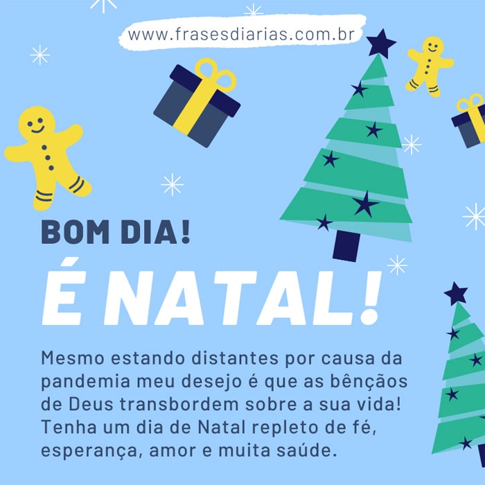 Mensagem de Bom Dia para o Natal