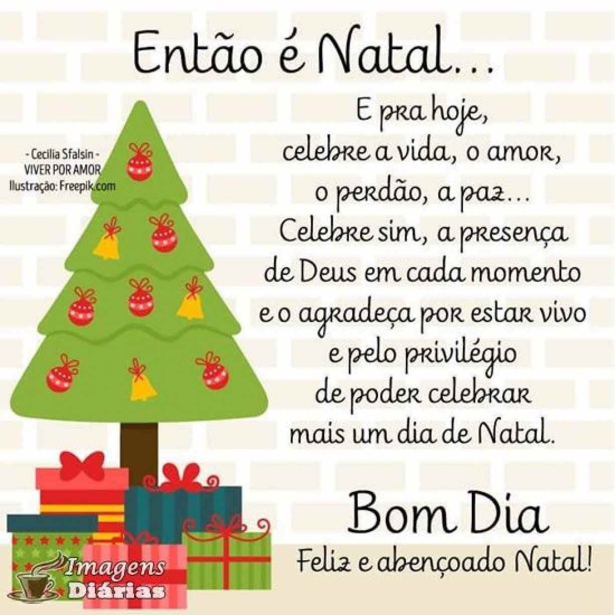 Mensagem de Bom Dia para o Natal