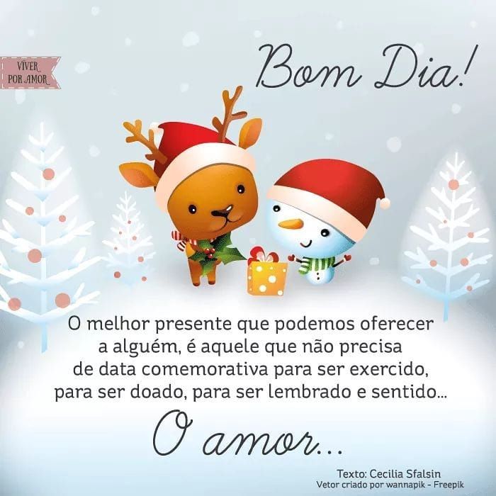 Mensagem de Bom Dia para o Natal