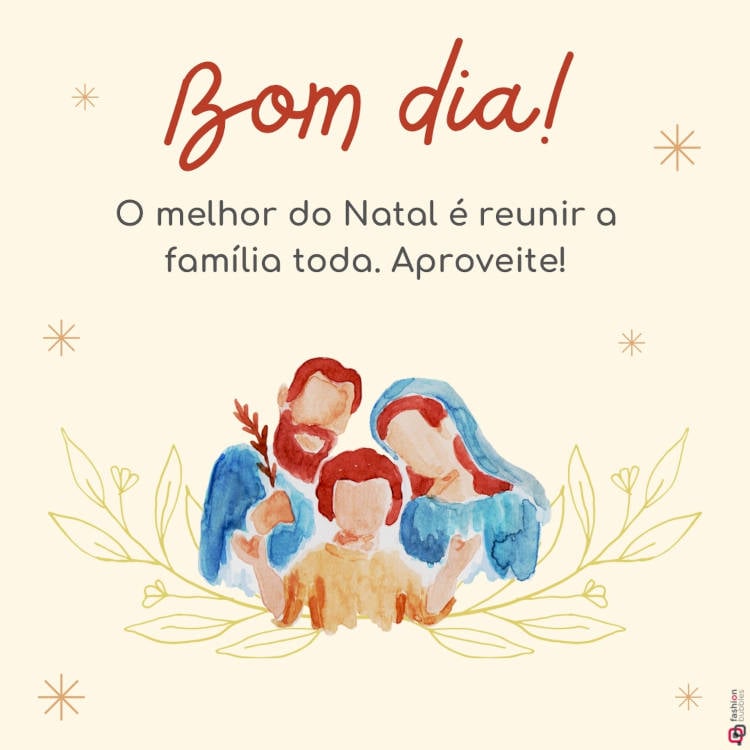 Mensagem de Bom Dia para o Natal