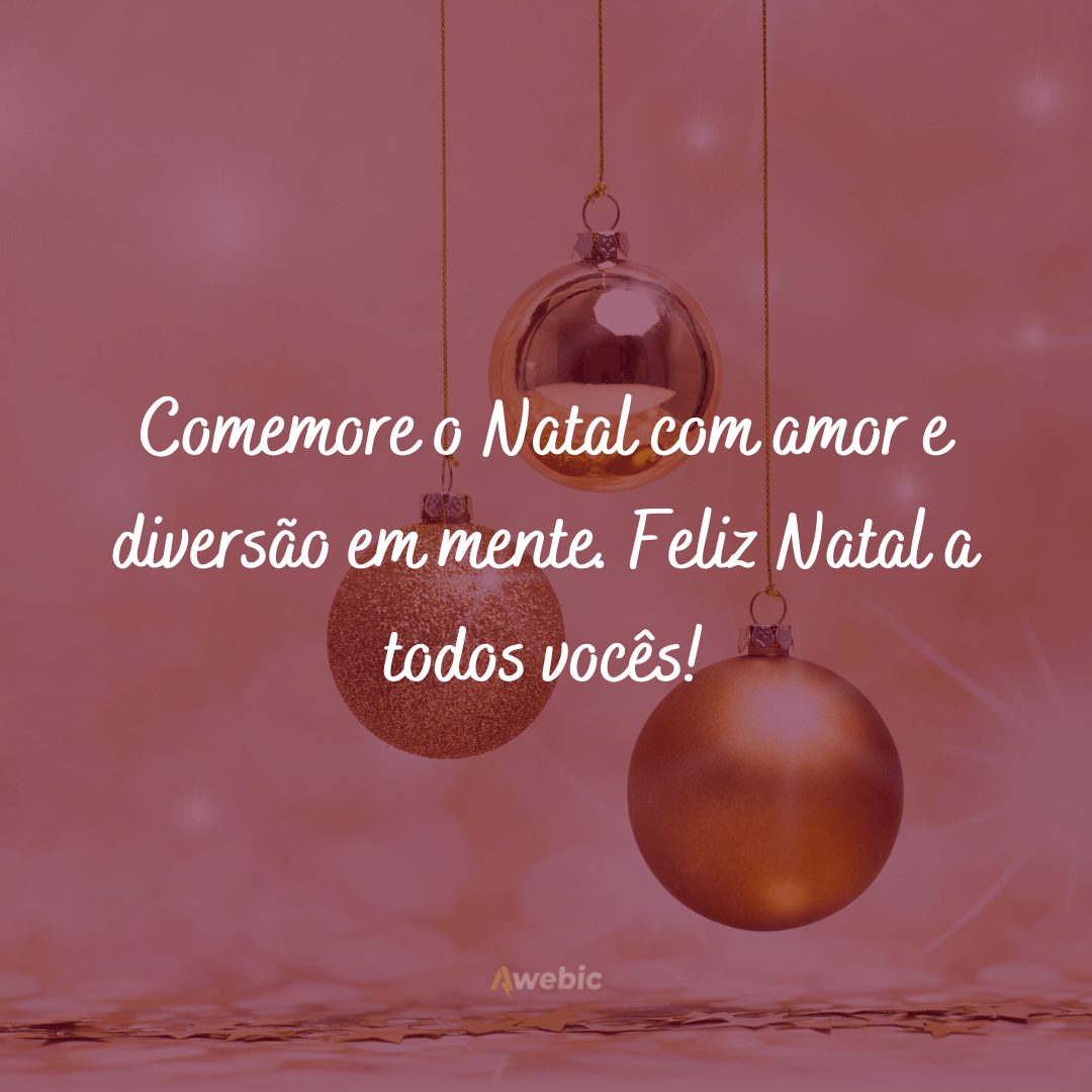 Mensagem de Bom Dia para o Natal