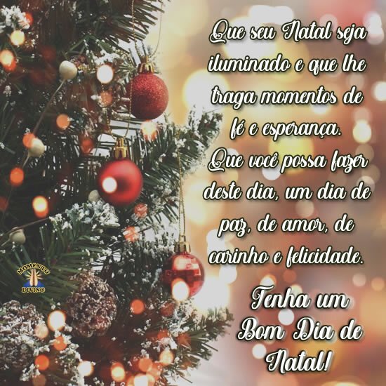 Mensagem de Bom Dia para o Natal