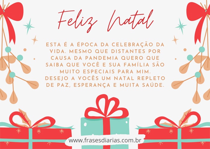 Mensagem de Bom Dia para o Natal