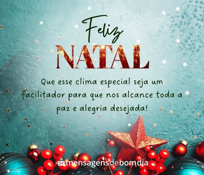 Mensagem de Bom Dia para o Natal