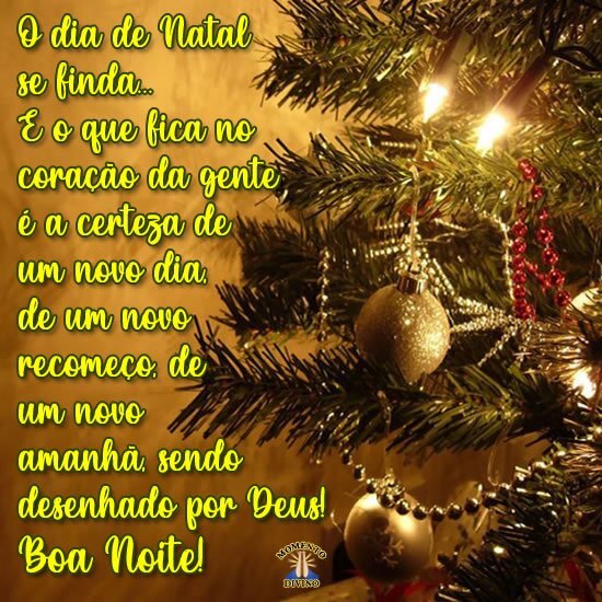 Mensagem de Boa Noite no Natal