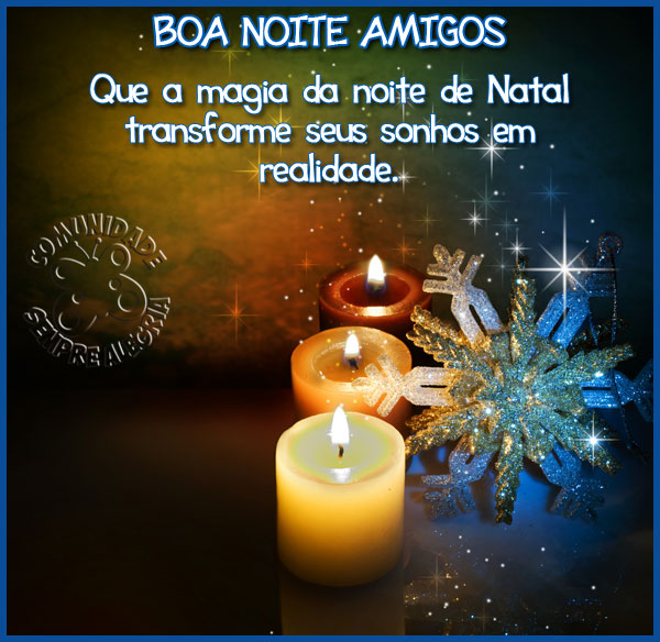 Mensagem de Boa Noite no Natal