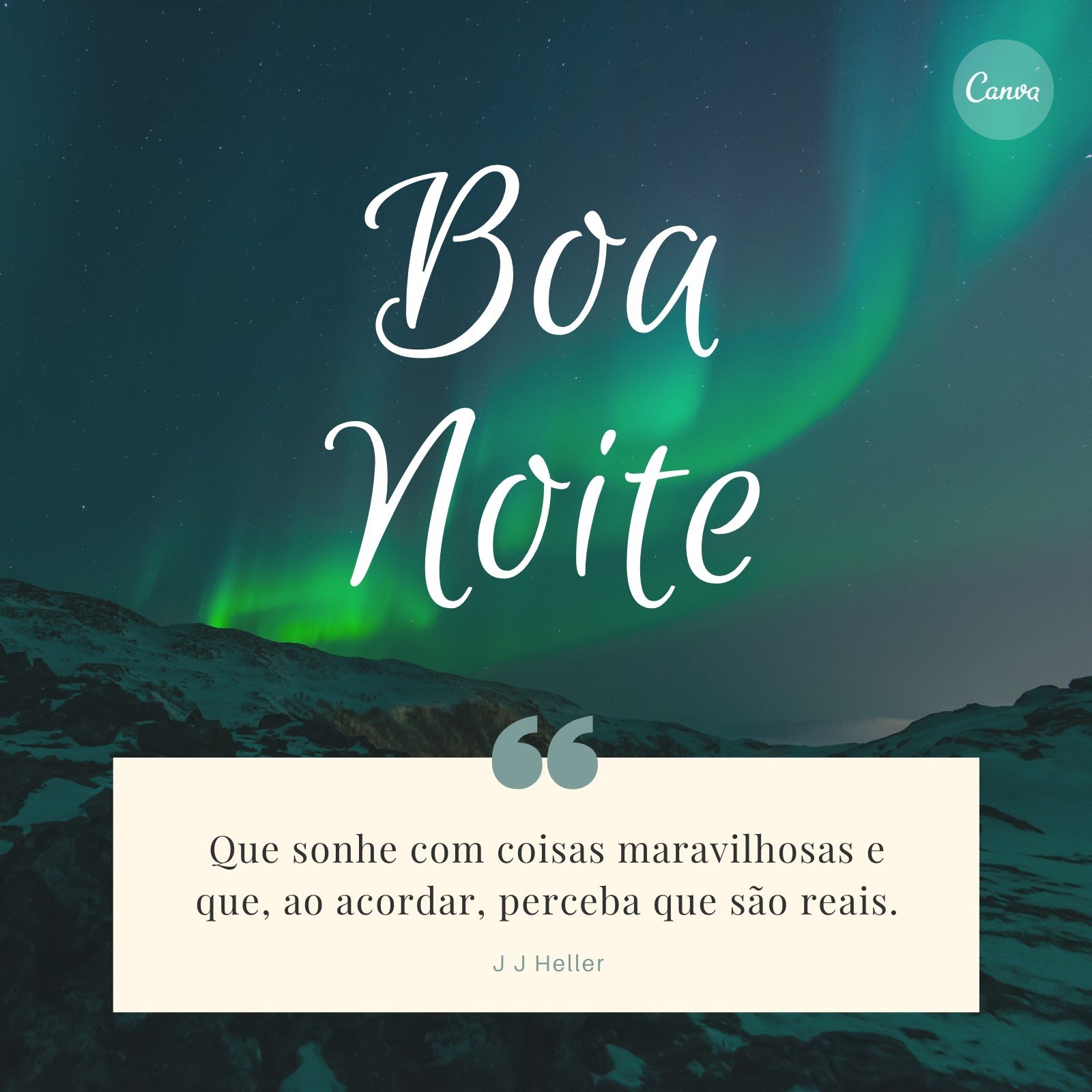 site:canva.com Mensagem de Boa Noite no Natal